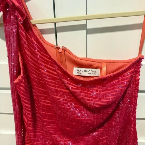 NWOT Mac Duggal Scarlet Sequin Dress - Picture 5 of 6